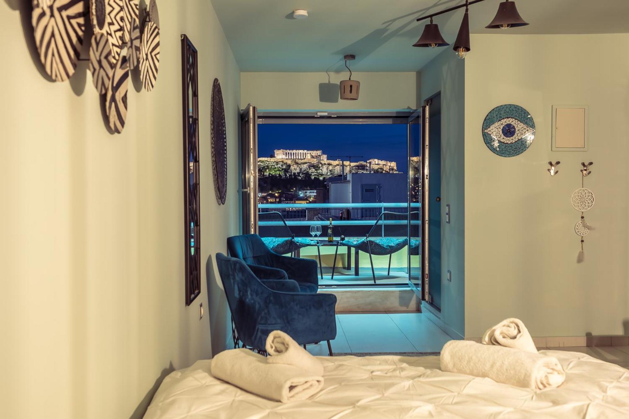 Acropolis View Mini Sky Suite & Hot Tub Atenas Exterior foto