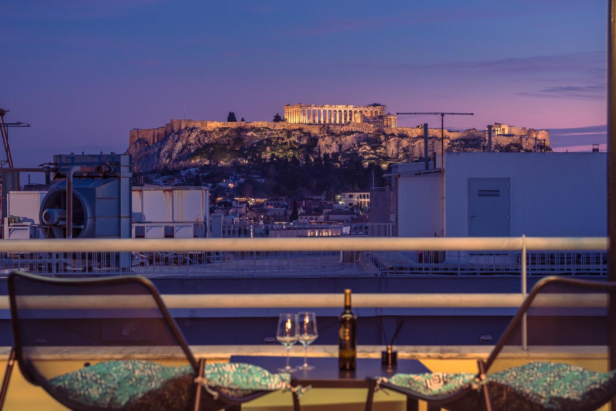 Acropolis View Mini Sky Suite & Hot Tub Atenas Exterior foto
