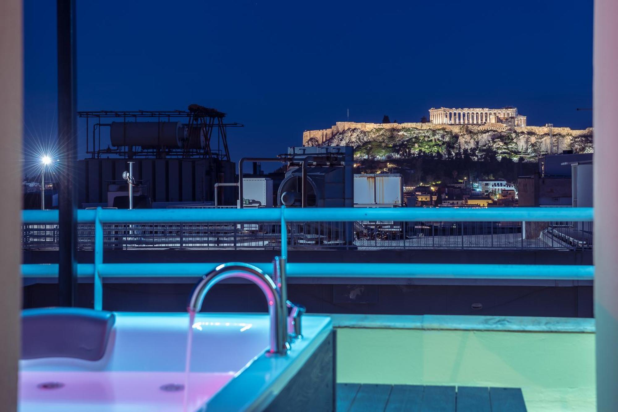 Acropolis View Mini Sky Suite & Hot Tub Atenas Exterior foto