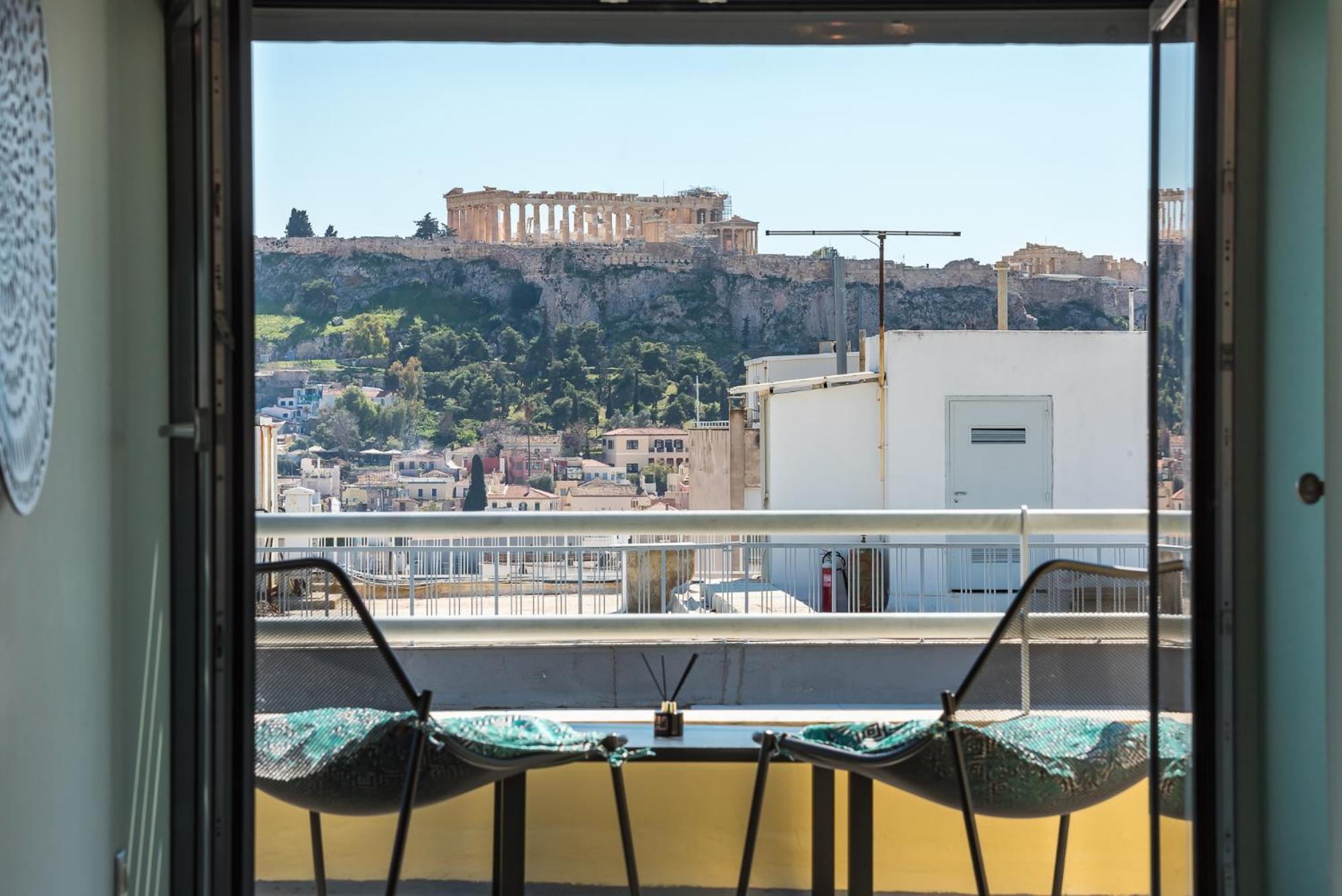 Acropolis View Mini Sky Suite & Hot Tub Atenas Exterior foto