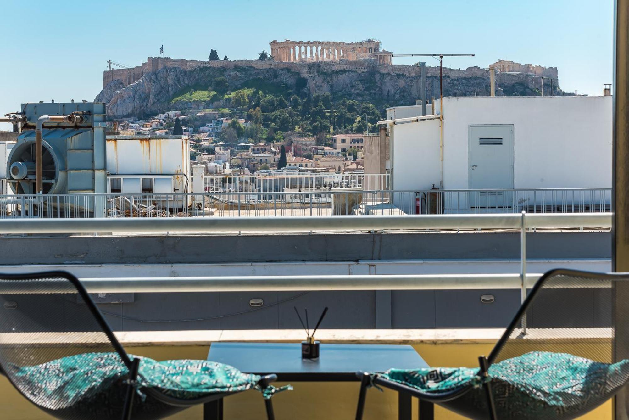 Acropolis View Mini Sky Suite & Hot Tub Atenas Exterior foto