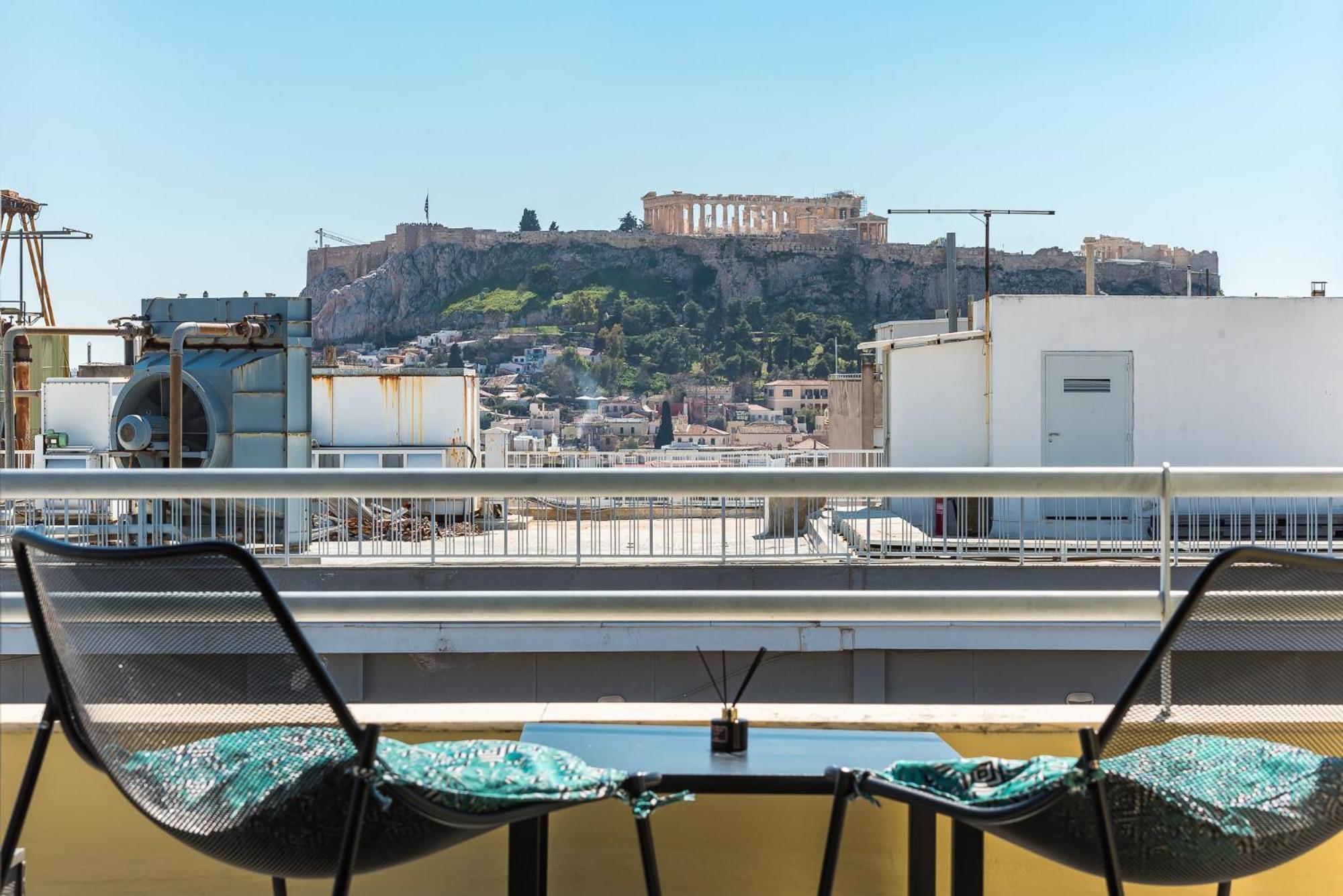 Acropolis View Mini Sky Suite & Hot Tub Atenas Exterior foto