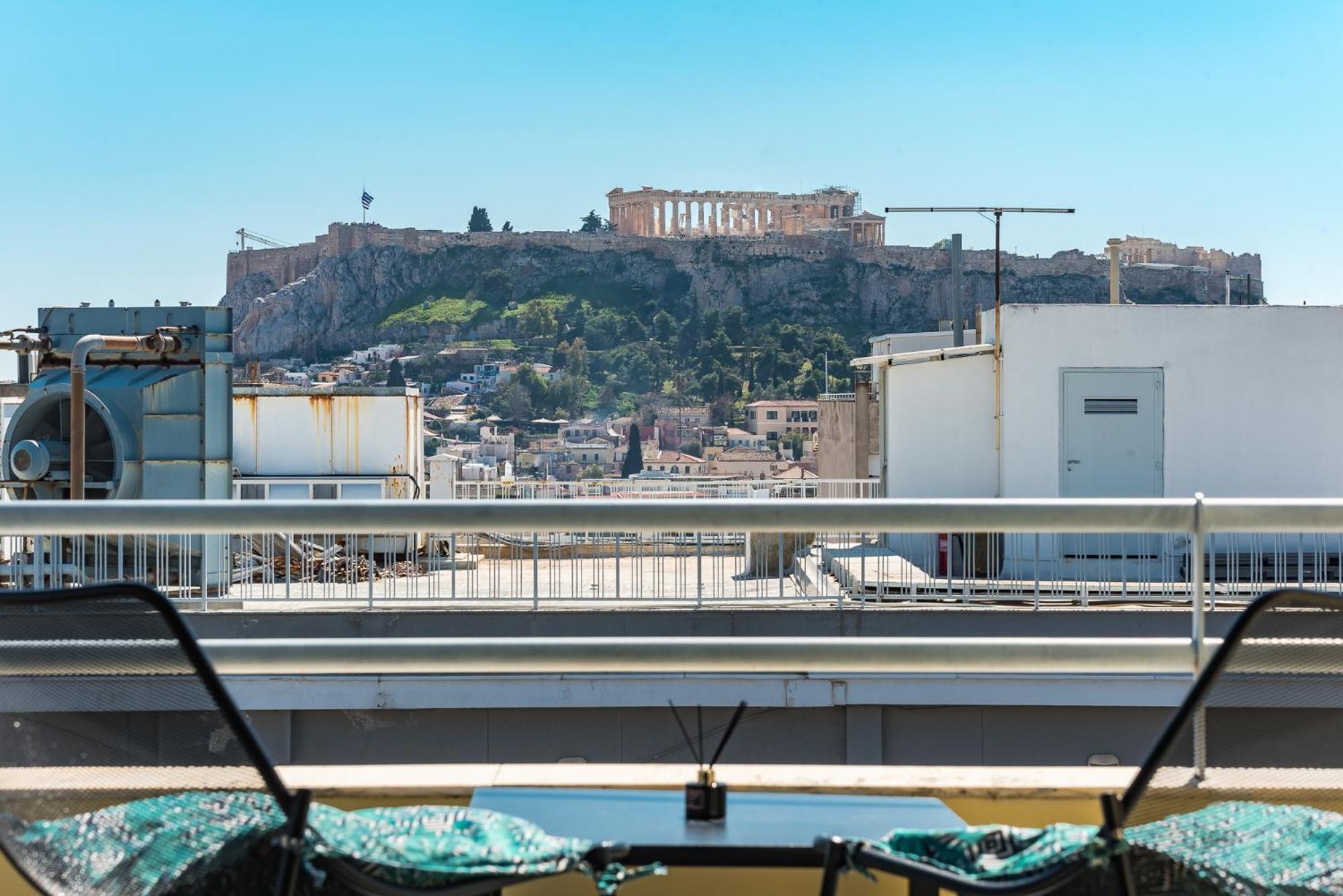 Acropolis View Mini Sky Suite & Hot Tub Atenas Exterior foto