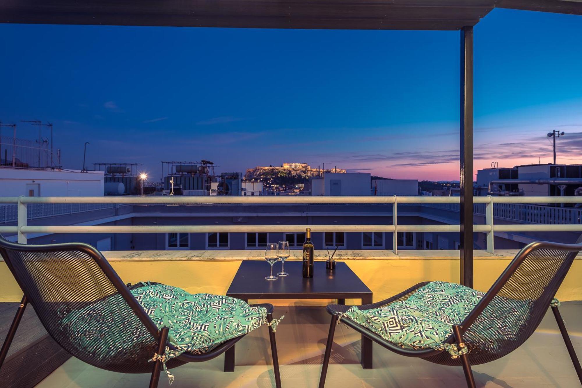 Acropolis View Mini Sky Suite & Hot Tub Atenas Exterior foto