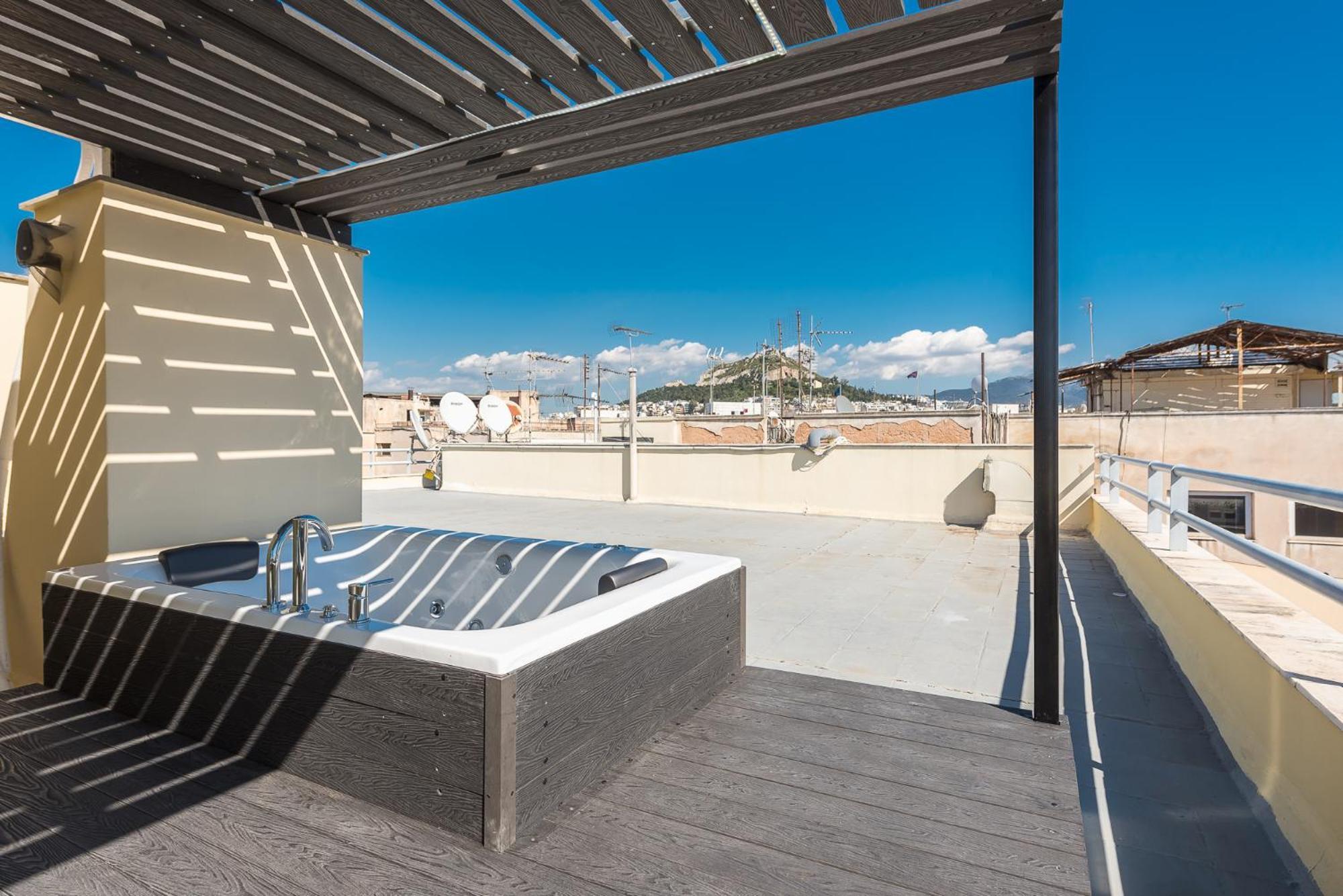 Acropolis View Mini Sky Suite & Hot Tub Atenas Exterior foto