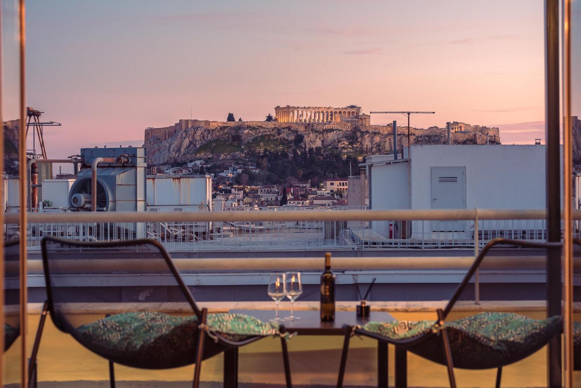 Acropolis View Mini Sky Suite & Hot Tub Atenas Exterior foto