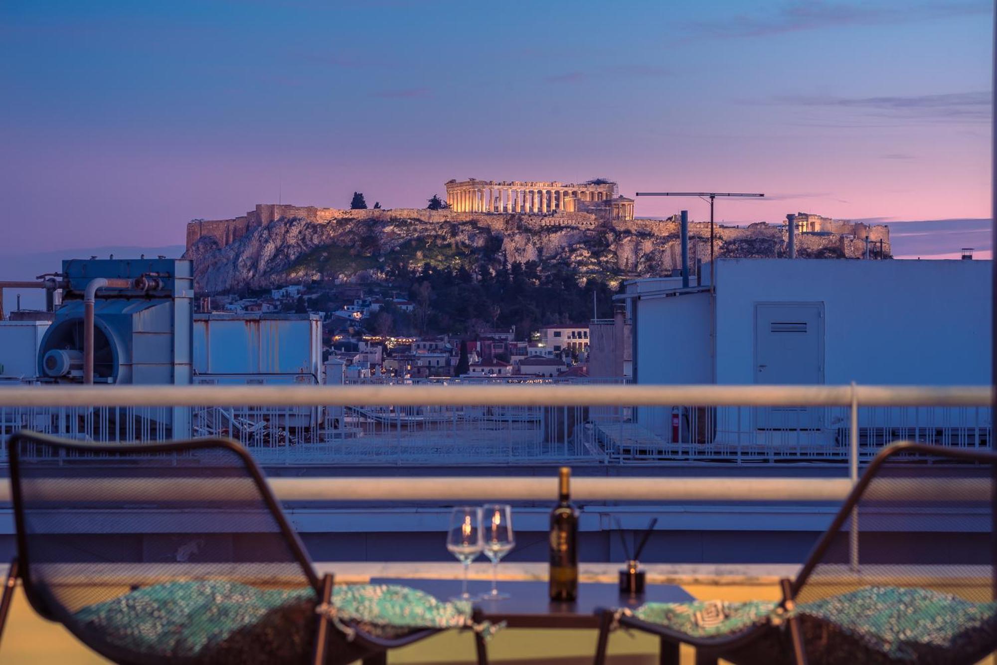 Acropolis View Mini Sky Suite & Hot Tub Atenas Exterior foto